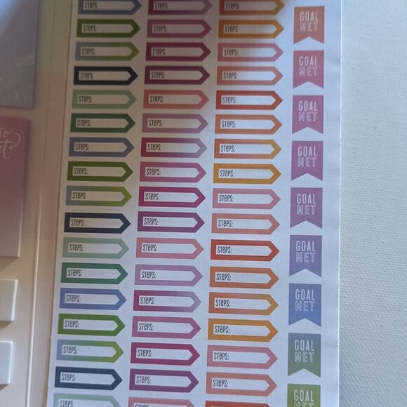 NWT Sweat Smile Repeat 638 Happy Planner Accessory Pack Stickers Fitness Workout - Picture 7 of 12